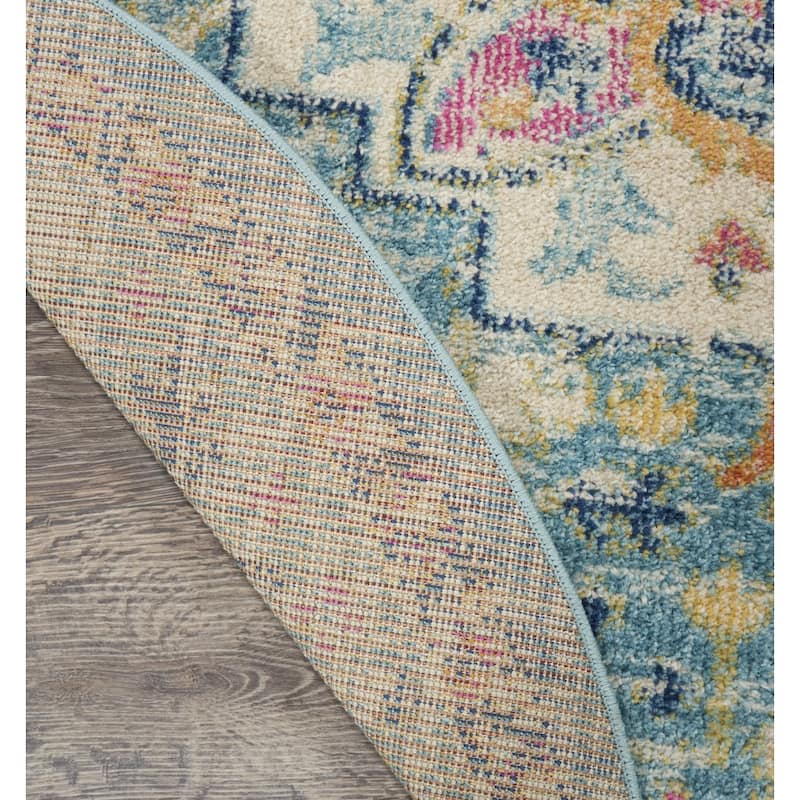 Rama Power Loomed Floral Area Rug By HomeRoots - 9' x 12'