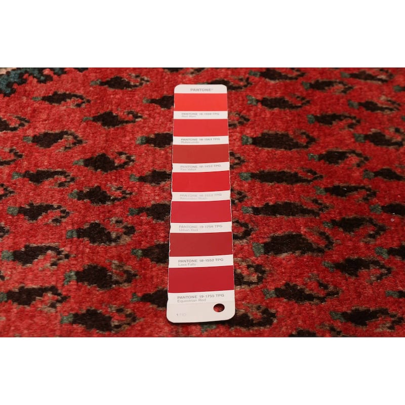 ECARPETGALLERY Hand-knotted Andelz Red Wool Rug - 4'9 x 9'5
