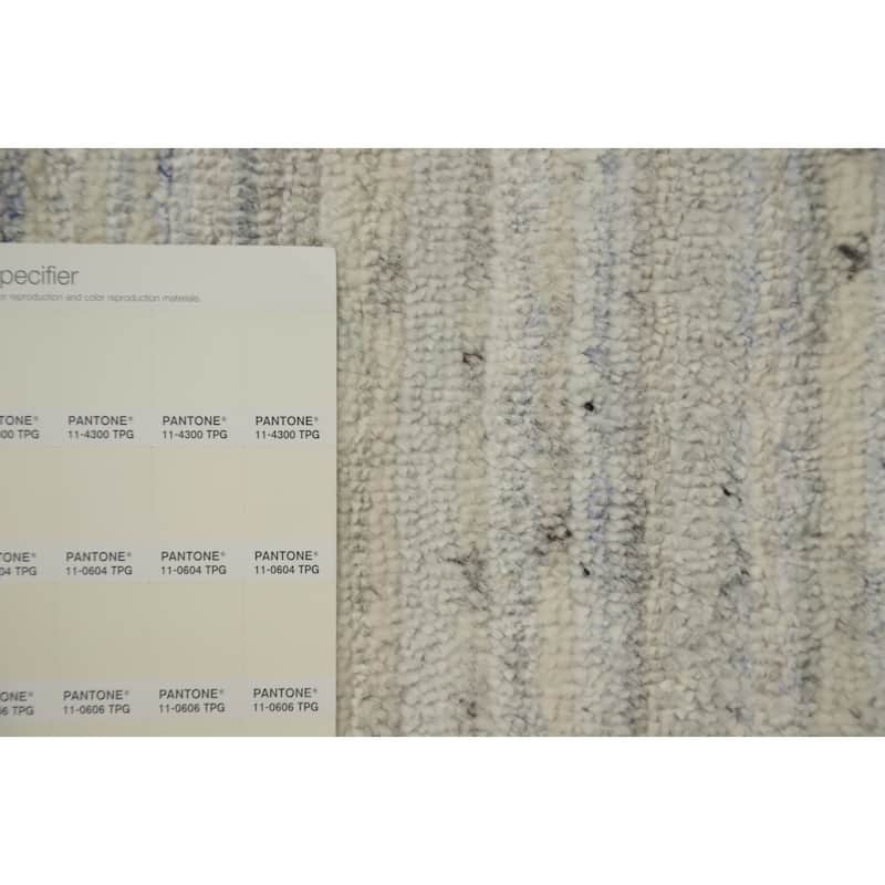 Hand Knotted Oriental Viscose Silk Carpet Tribal Animal Pictorial Beige & Ivories Gabbeh Area Rug - 9' 10'' X 10' 5''