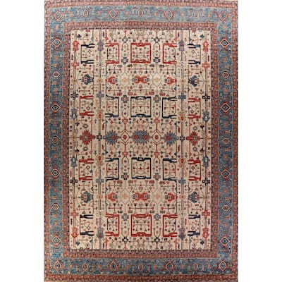 Vegetable Dye Ziegler Oriental Large Rug Handmade Wool Carpet - 13'1" x 17'4"