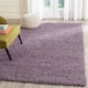 SAFAVIEH Laguna Shag Verdiana Solid Color 2-inch Thick Shag Rug - 4' x 6' - Purple