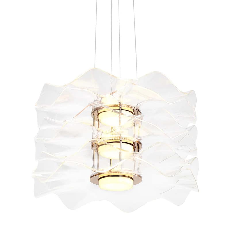 Golden Lighting 8046-3P Vetrina 24" Wide Pendant - Light Gold