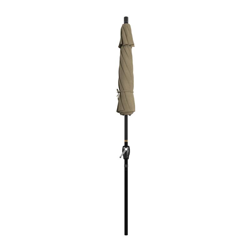 Okaloosa 7.5ft Round Crank Lift Tilting Patio Umbrella by Havenside Home, Base Not Included