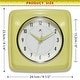 preview thumbnail 134 of 146, Infinity Instruments Retro 9.25-inch Square Wall Clock - 9.25 x 1.875 x 9.5