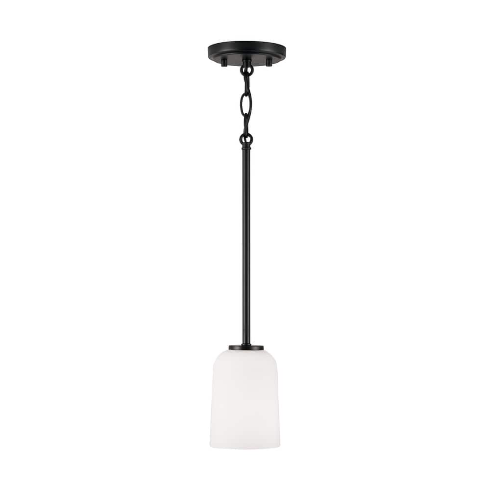 Lawson 1-light Hanging Pendant w/ Soft White Glass