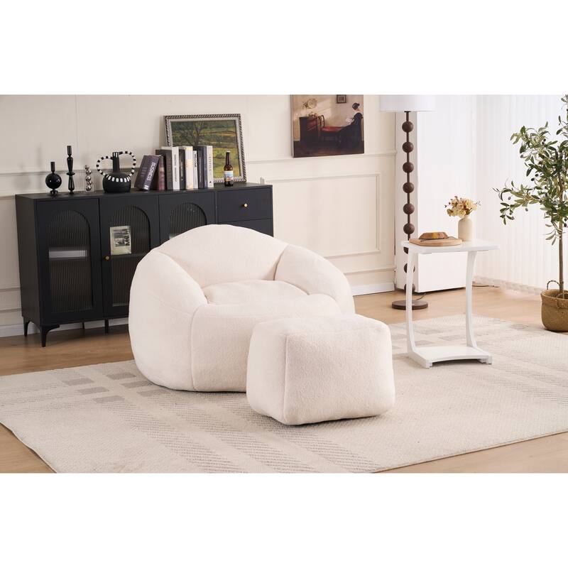 Foam Bean Bag Chairs for Adults/Teens with Filling,Bean Bag Lazy Sofa with Ultra Soft Chenille Cover, Bean Bag,Indoor &