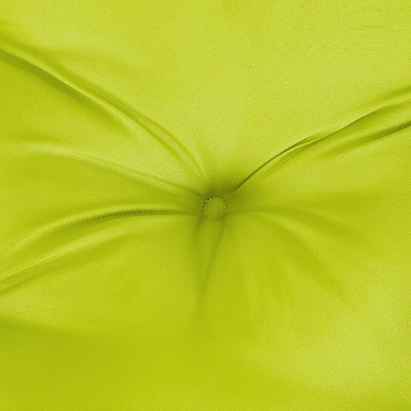 Claire Outdoor Cushion for Bench, Button Tufted Green Fabric, 47 Inch
