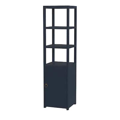 Lark 3-Tier 1 Door Narrow Bookcase Etagere