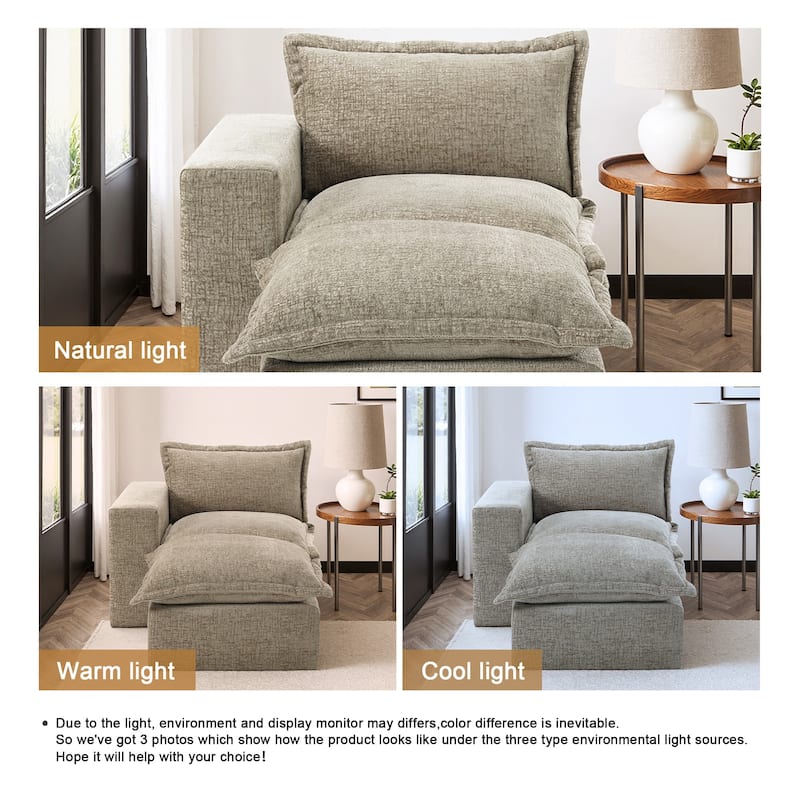 Comfy Cloud Couch Plush Modular Sectional Sofa For Living Room