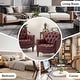preview thumbnail 57 of 68, HULALA HOME Wemer Traditional Genuine Leather Armchair with Tufted Back