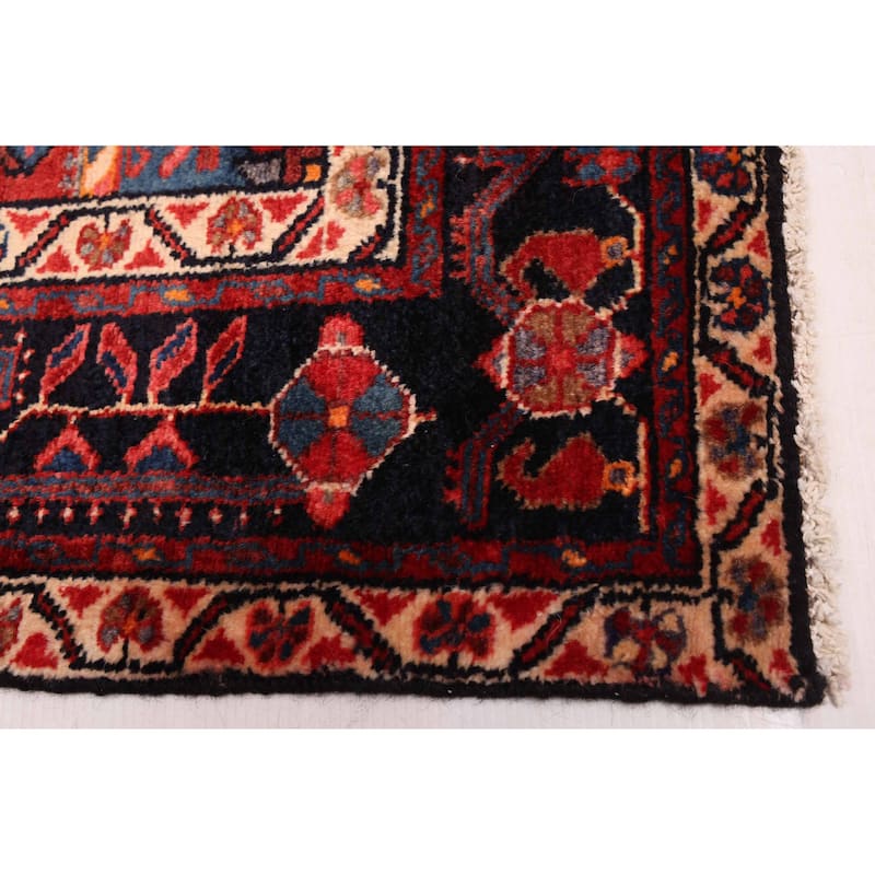 ECARPETGALLERY Hand-knotted Anatolian Dark Navy Wool Rug - 4'4 x 7'2