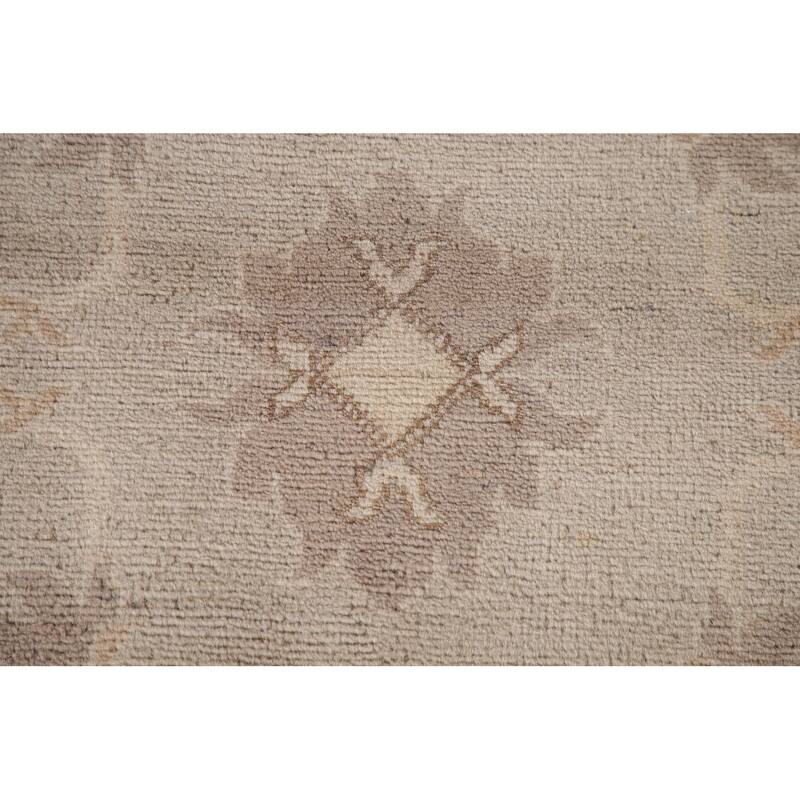 Traditional Kazak Area Rug Hand-Knotted Floral Wool Carpet - 8'9" x 9'8"