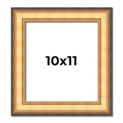 10x11 Frame Gold Plein Aire Solid Wood Picture Frame Width 2 Inches |
