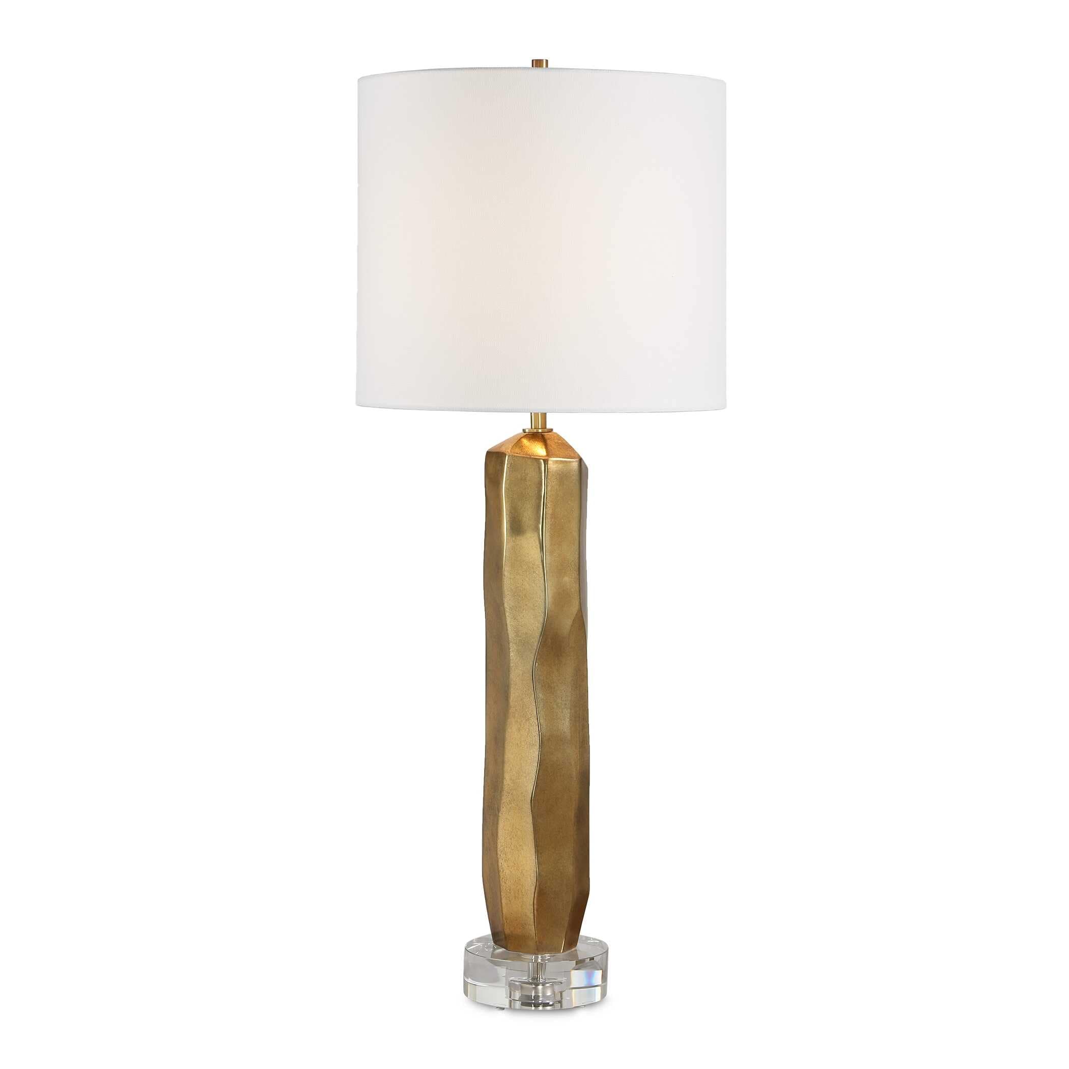 Uttermost Octavio Gold Table Lamp. - 14" D x 14" W x 36" H