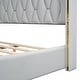 preview thumbnail 26 of 26, Queen Platform Bed with PU Leather Upholstery and Soft Headboard