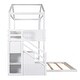 preview thumbnail 27 of 26, Twin Over Full House Bunk Bed with Storage Staircase and Blackboard