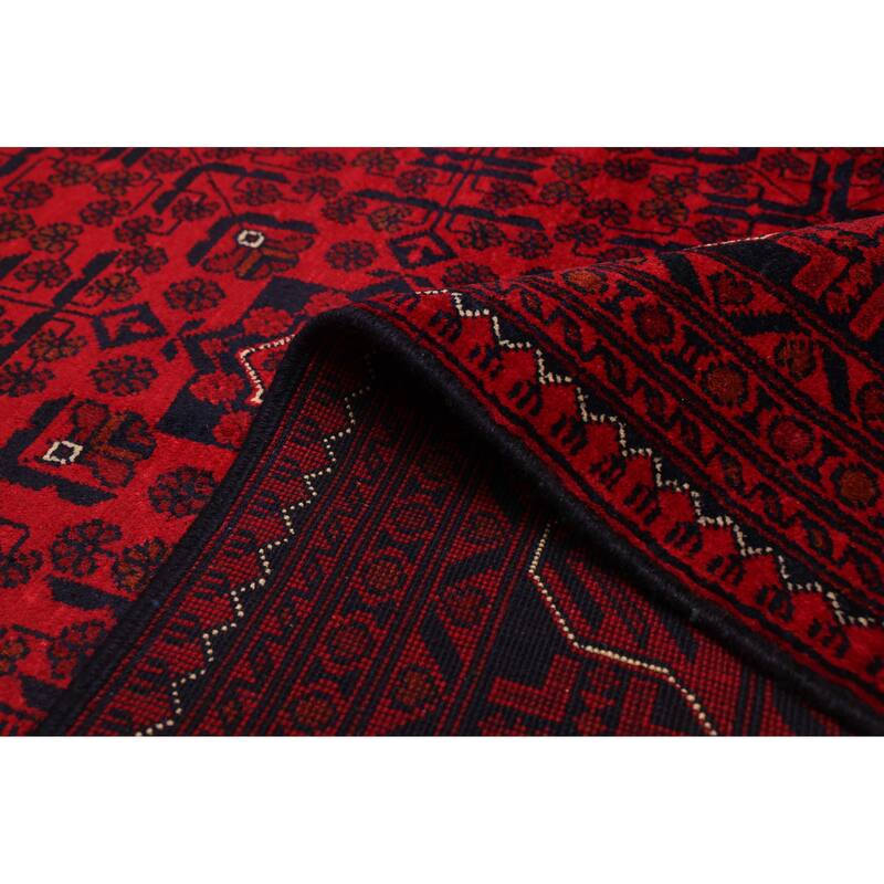 ECARPETGALLERY Hand-knotted Finest Khal Mohammadi Red Wool Rug - 6'7 x 9'10