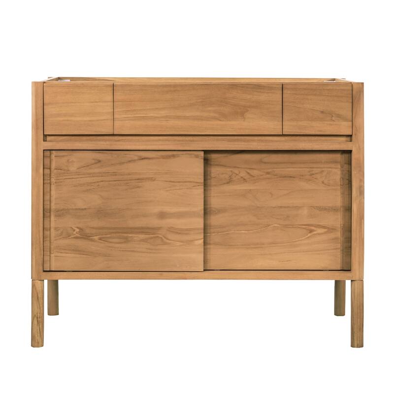 Avanity Colbie Bathroom Vanity Only in Natural Teak - 42" Single Sink - 42" Single Sink - Stained - Natural Teak