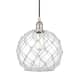 Option Polished Nickel / Clear Glass with White Rope