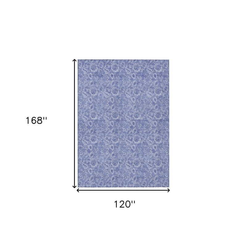 HomeRoots Floral Transitional Rectangle Outdoor Rug