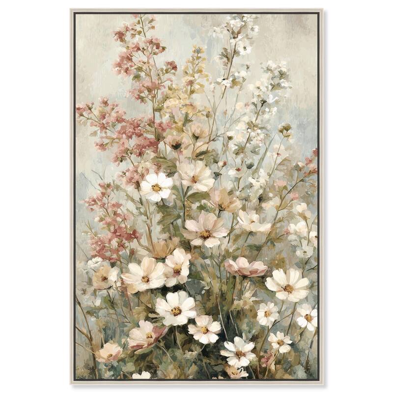 Heirloom Blossoms I Canvas by Art Remedy - Silver - 20" x 30"