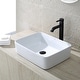 preview thumbnail 16 of 19, Kraus Elavo 19 inch Rectangle Porcelain Ceramic Vessel Bathroom Sink
