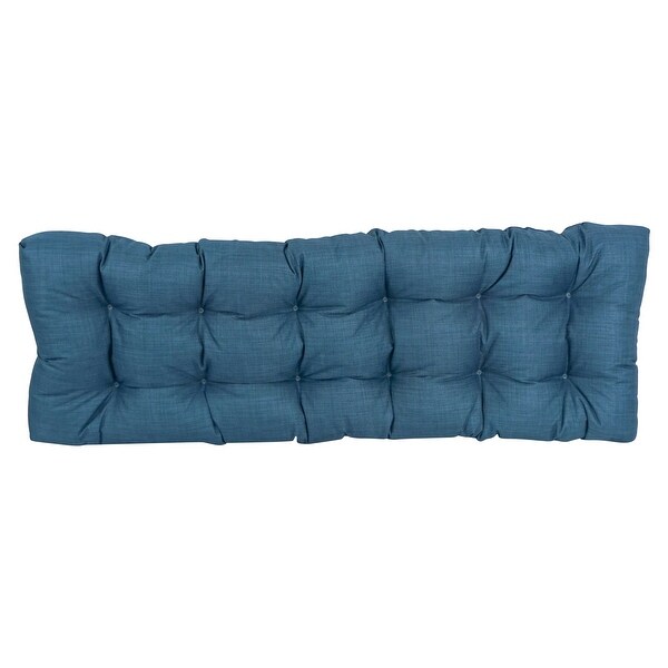 Tufted Indoor Outdoor Bench Cushion Multiple widths from 46 to 60 inch On Sale Bed Bath Beyond 30970422