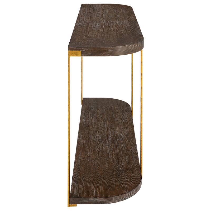 Uttermost 25556 14" Wide MDF, Metal, and Veneer Sofa Table