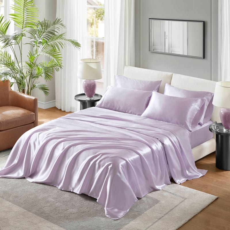 Madison Park Essentials Satin Luxury 6 PC Sheet Set
