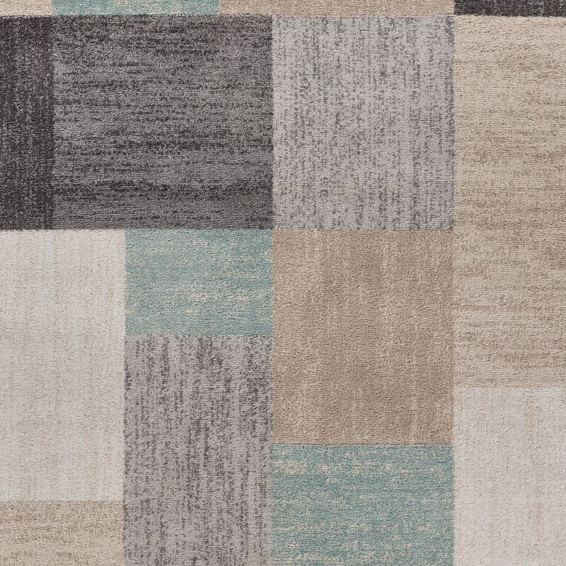 Sevita Multicolored Modern Color Block Area Rug