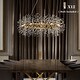 preview thumbnail 9 of 8, Modern Firework Crystal Chandelier for Dining Room and Living Room Bulb Included Antique Bronze