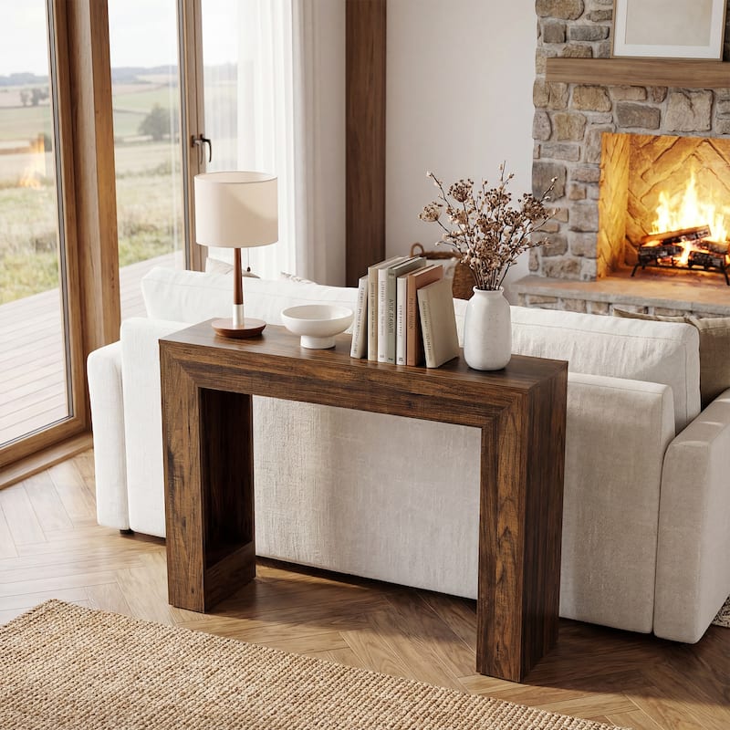 41.3-Inch Small Console Table, NarrowSofa Table Behind Couch