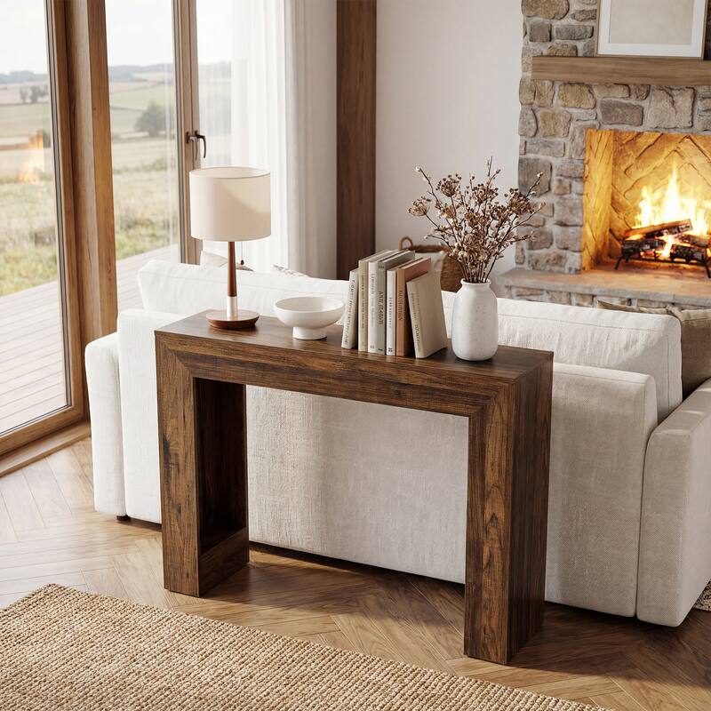 Console Table, Narrow Entryway Table, Small Sofa Table Behind Couch for Space Saving, for Living Room, Entryway, Hallway