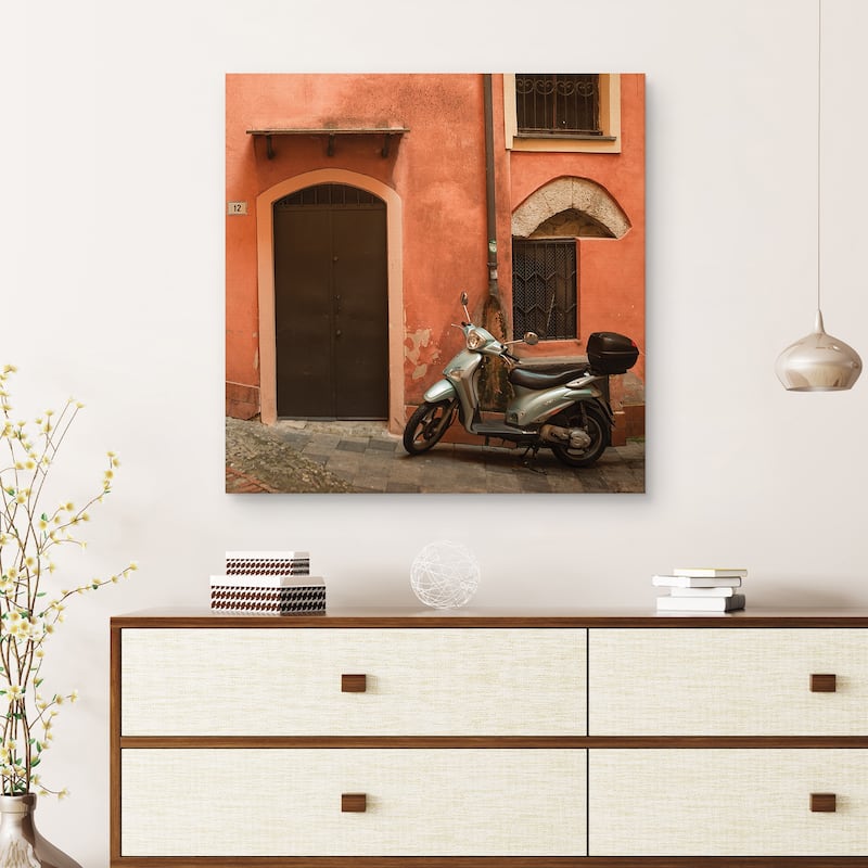 Moped Square by Sossi Madzounian Canvas Art Print