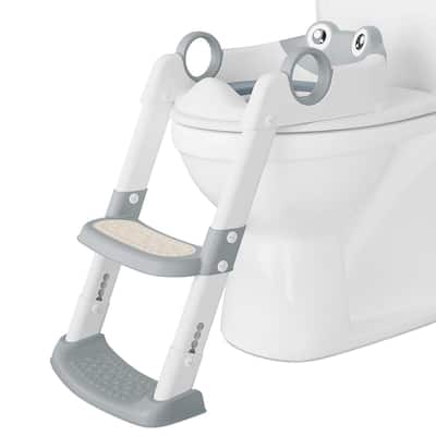 Toilet Training Seat with Step Stool Ladder for Toddlers - N/A