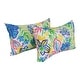preview thumbnail 11 of 33, 19-inch by 11-inch Outdoor Throw Pillows (Set of 2, Multiple Patterns) - 19 x 11