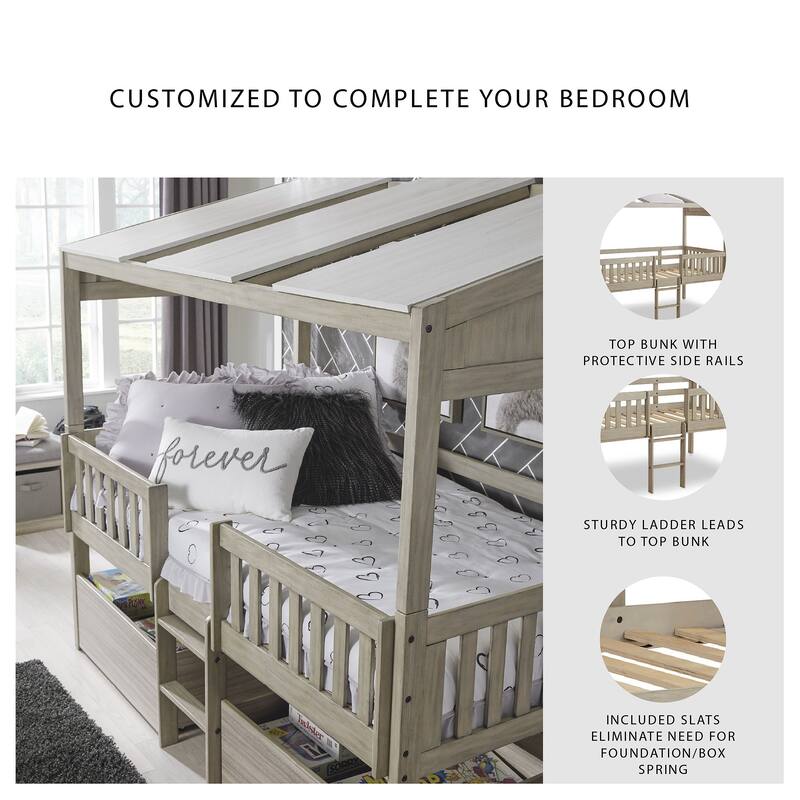 Signature Design by Ashley Wrenalyn Light Brown Twin Loft Bed
