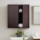 preview thumbnail 26 of 49, Teamson Home 22 in Wooden Bathroom Wall Cabinet, Wood Organizer for Bathroom, Kitchen, Laundry, Space Saving Furniture