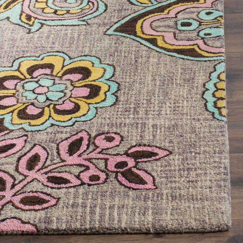 SAFAVIEH Handmade Allure Angie Modern Floral Wool Rug