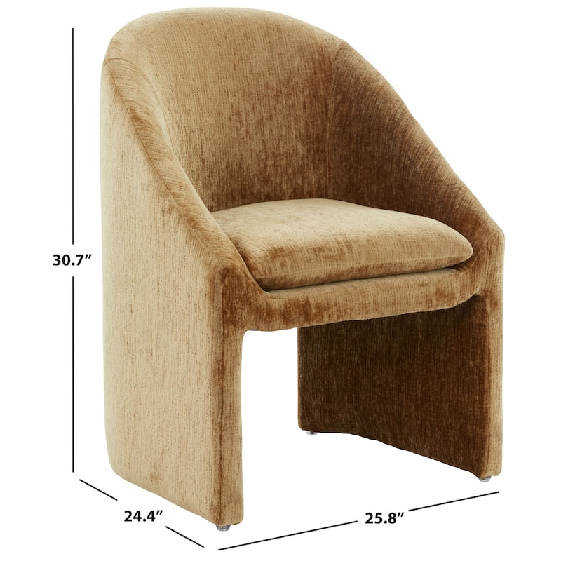 SAFAVIEH Couture Kagan Chenille 19-inch Dining Chair - 26"W x 24"D x 31"H