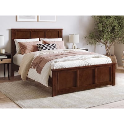 Charlotte Solid Wood Low Profile Platform Bed with Matching Footboard