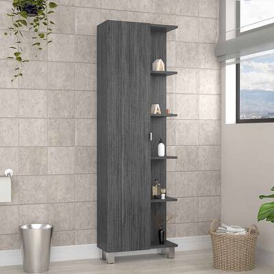Corner Cabinet Womppi With Five Open Shelves
