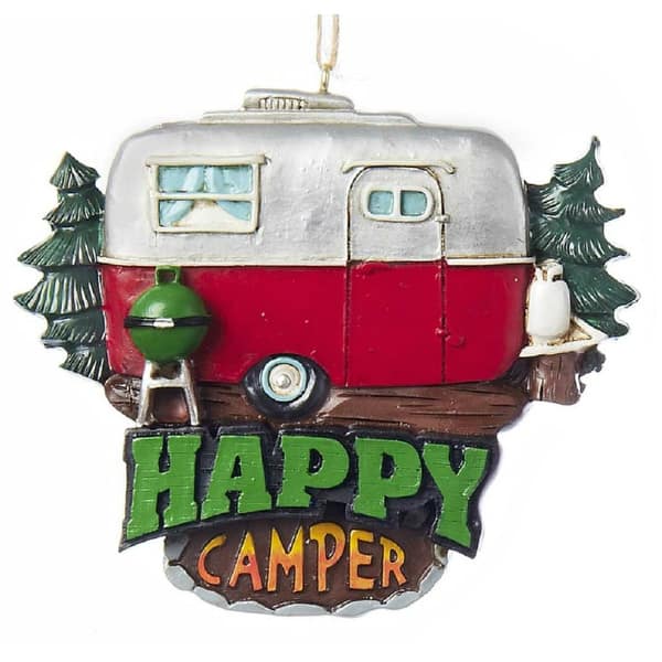 Shop Kurt Adler Happy Camper Home Sweet Home Holiday Ornaments Set Of 2 Overstock 16603385