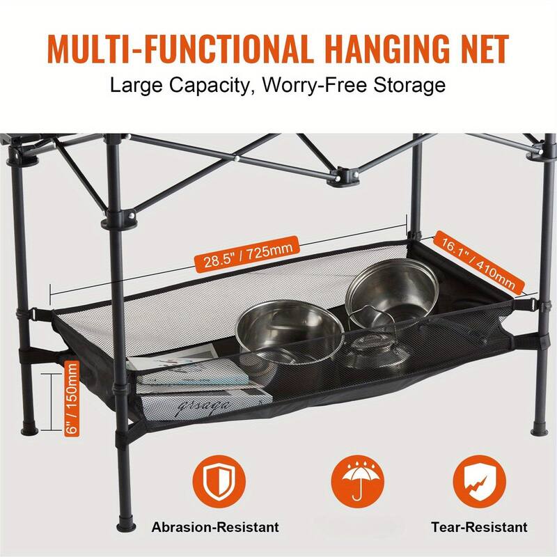 Folding Camping Table, Outdoor Portable Side Desk