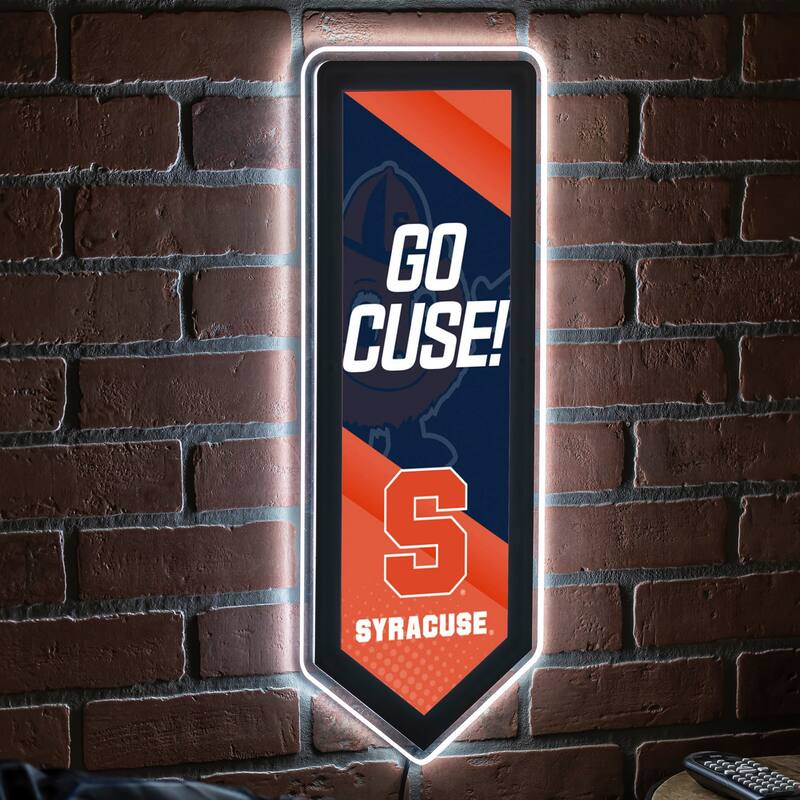 Syracuse University LED Lighted Sign - Clear