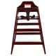 preview thumbnail 20 of 24, Wooden Double Solid Wood Feeding Baby Booster Chair Mahogany