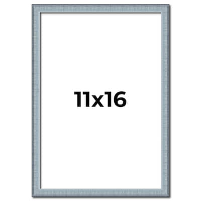 11x16 Frame Rustic Sky Blue Solid Wood Picture Frame | 0.75 Inch