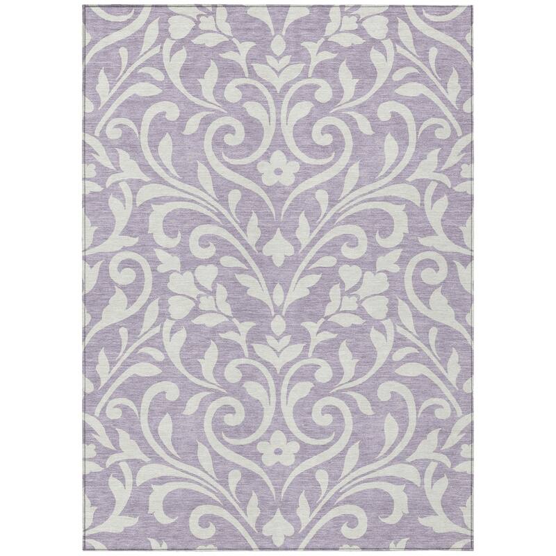HomeRoots Floral Transitional Rectangle Outdoor Rug