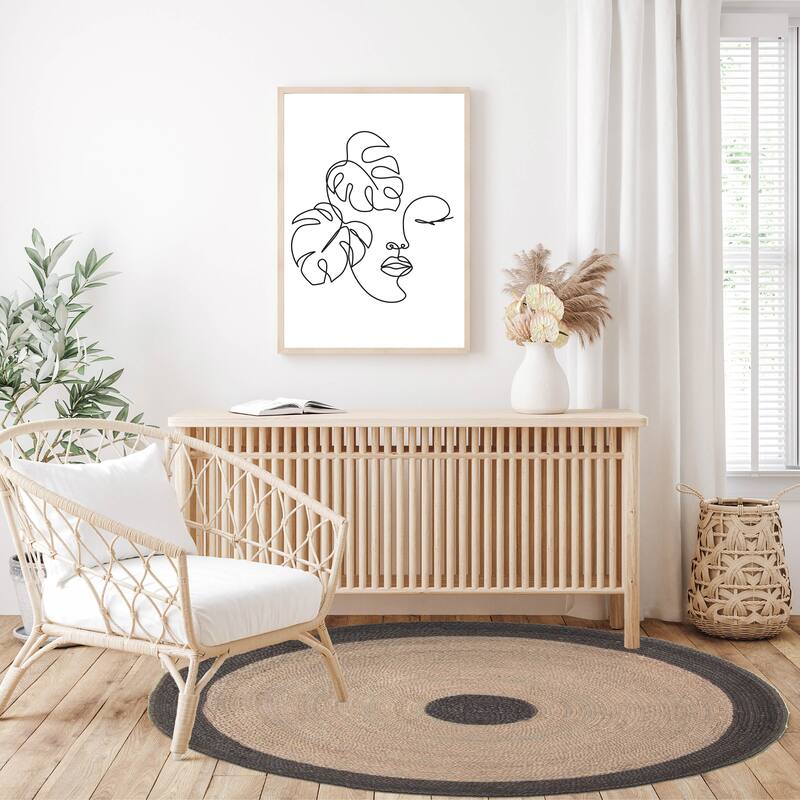 ECARPETGALLERY Braided Weave Palas Denizli Taupe Jute Rug - 4'0 x 4'0