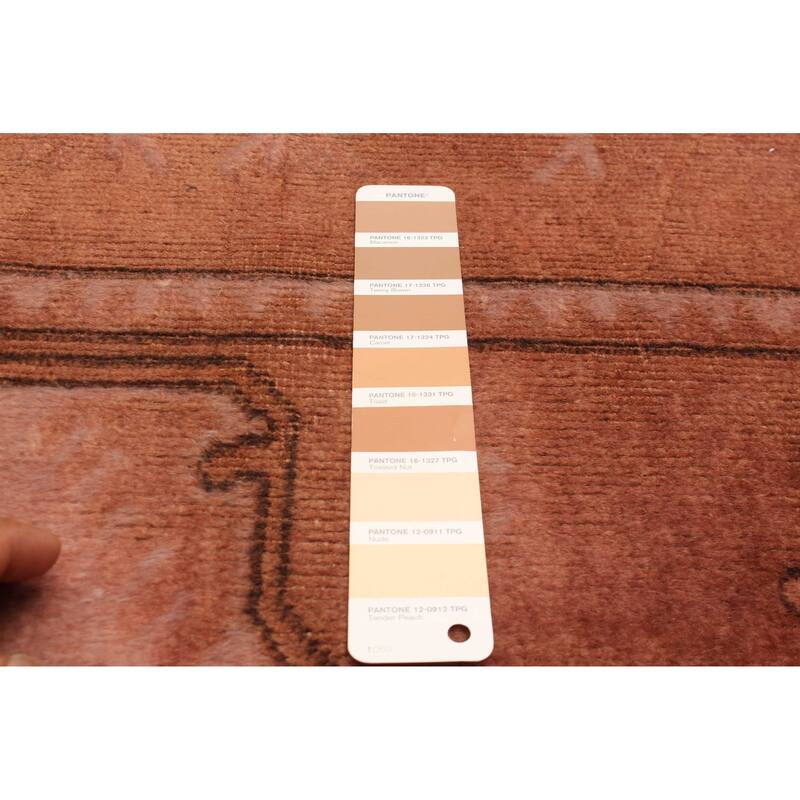 ECARPETGALLERY Hand-knotted Color Transition Copper Wool Rug - 4'1 x 6'7